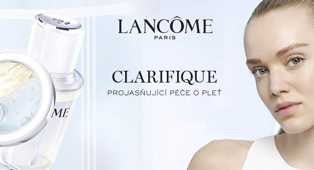 Clarifique Banner with model